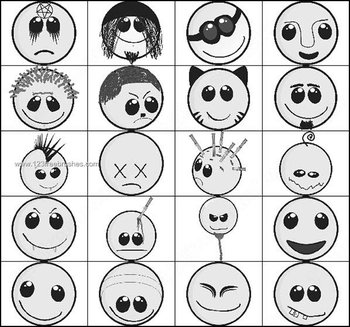 Smiley Faces Photoshop Brushes