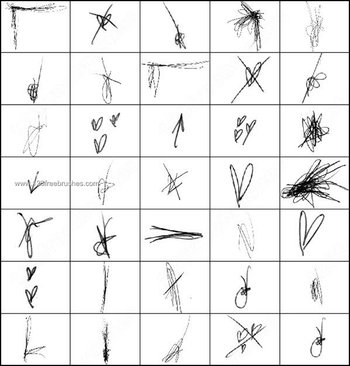 Scribble Brushes Photoshop 7