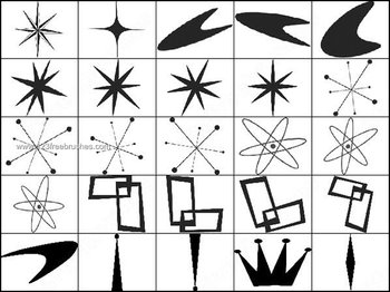 Retro Sign Shapes Star Brush Photoshop