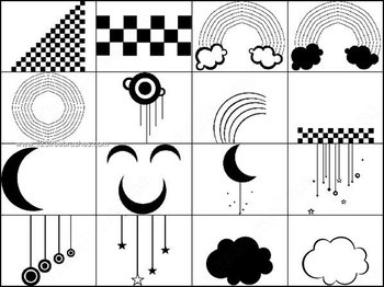 Moon – Square – Circle – Clouds and Stars Brushes