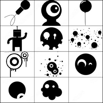 Photoshop Circle Shapes Microphone Brushes
