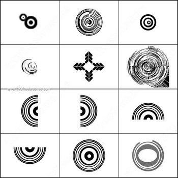 Photoshop Tech Brushes Circle