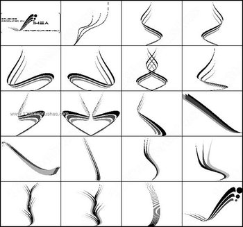 Curves Line Brush Photoshop