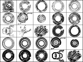 Free Download Grunge Circle Brushes