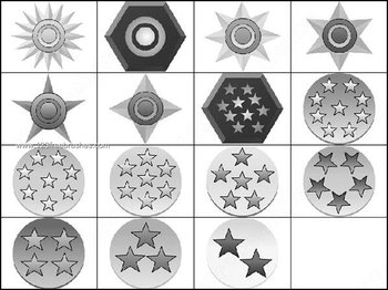 Medal Shapes Photoshop Brushes