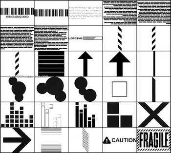 Barcode – Arrows – Circle Shapes Brushes