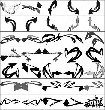Graffiti Arrows Brushes Photoshop Free