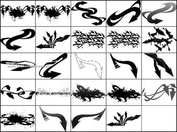 Graffiti Arrows Photoshop Brushes