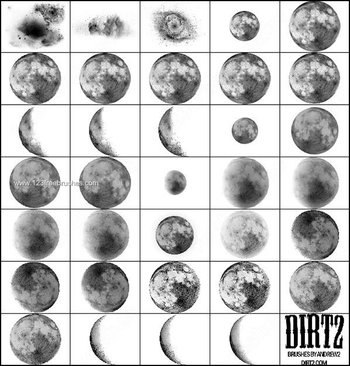 Free Moon Brush Photoshop