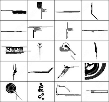 Free Tech Lines Photoshop Brushes