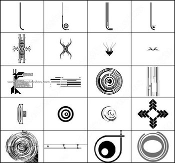 Free Photoshop Shapes Technology Brushes