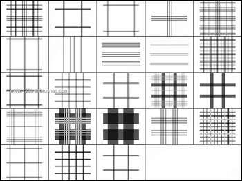 Plaid Line Brushes Photoshop Free