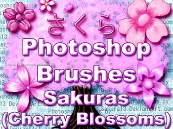 Cherry Blossom Photoshop Brushes